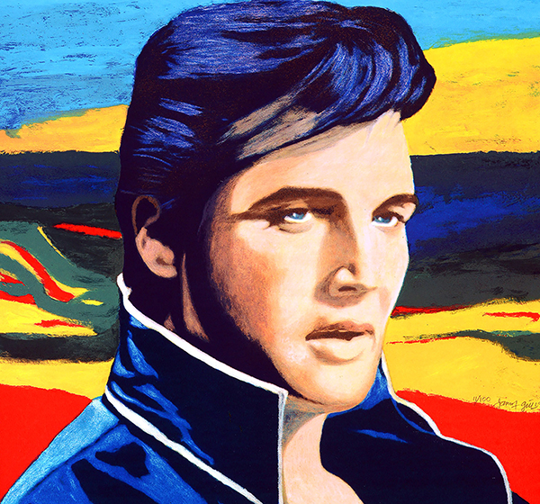 Elvis; Original-Farbseriegrafie; 64 x 61 cm - Galerie Wroblowski